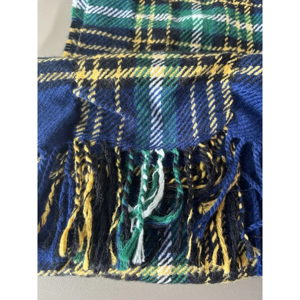 LOT/3‎ V. Fraas Women's Scarves Scarf Acrylic Fringe Winter Plaid Stripe Print